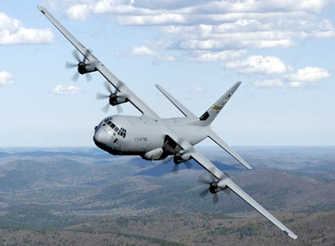 C-130J 슈퍼 허큘리스 화물 수송기 