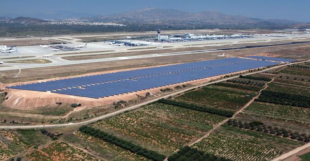아테네공항에 세계 최대의 태양광 발전