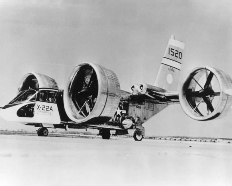 X-22a onground bw