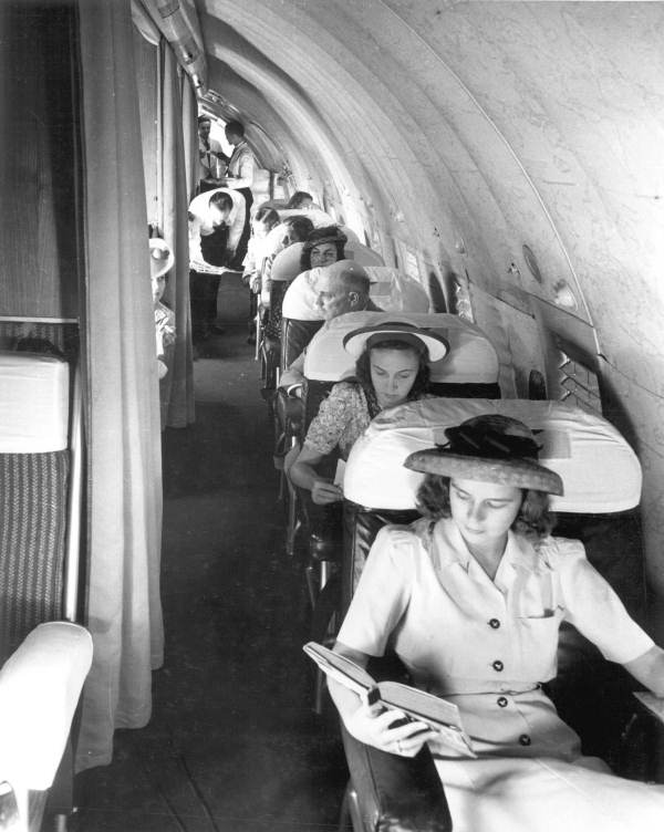 Passengers on a PanAm [Boeing 307]