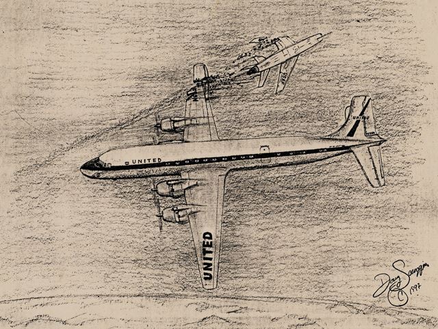 유나이티드항공 소속 736편 항공기(DC-7)